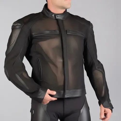 An image displaying the abrasion resistance mesh of the jacket